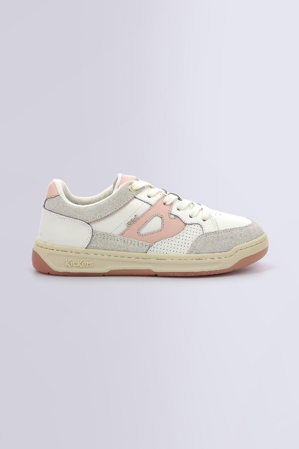 Kickers KIKOUAK JUNIOR BLANC ROSE