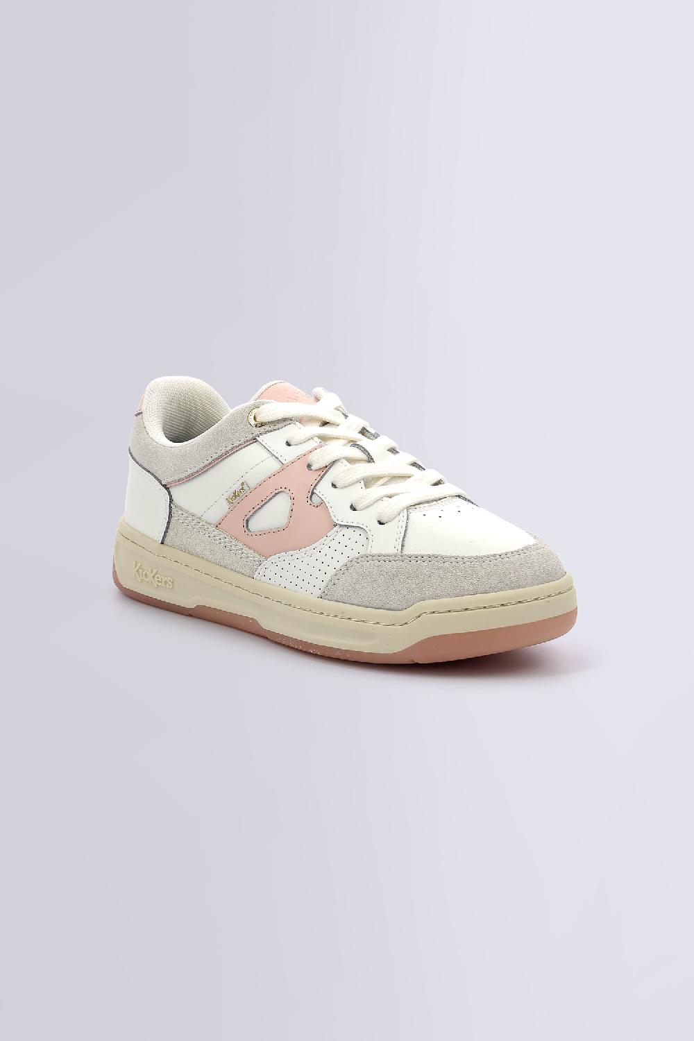 kickers KIKOUAK JUNIOR BLANC ROSE
