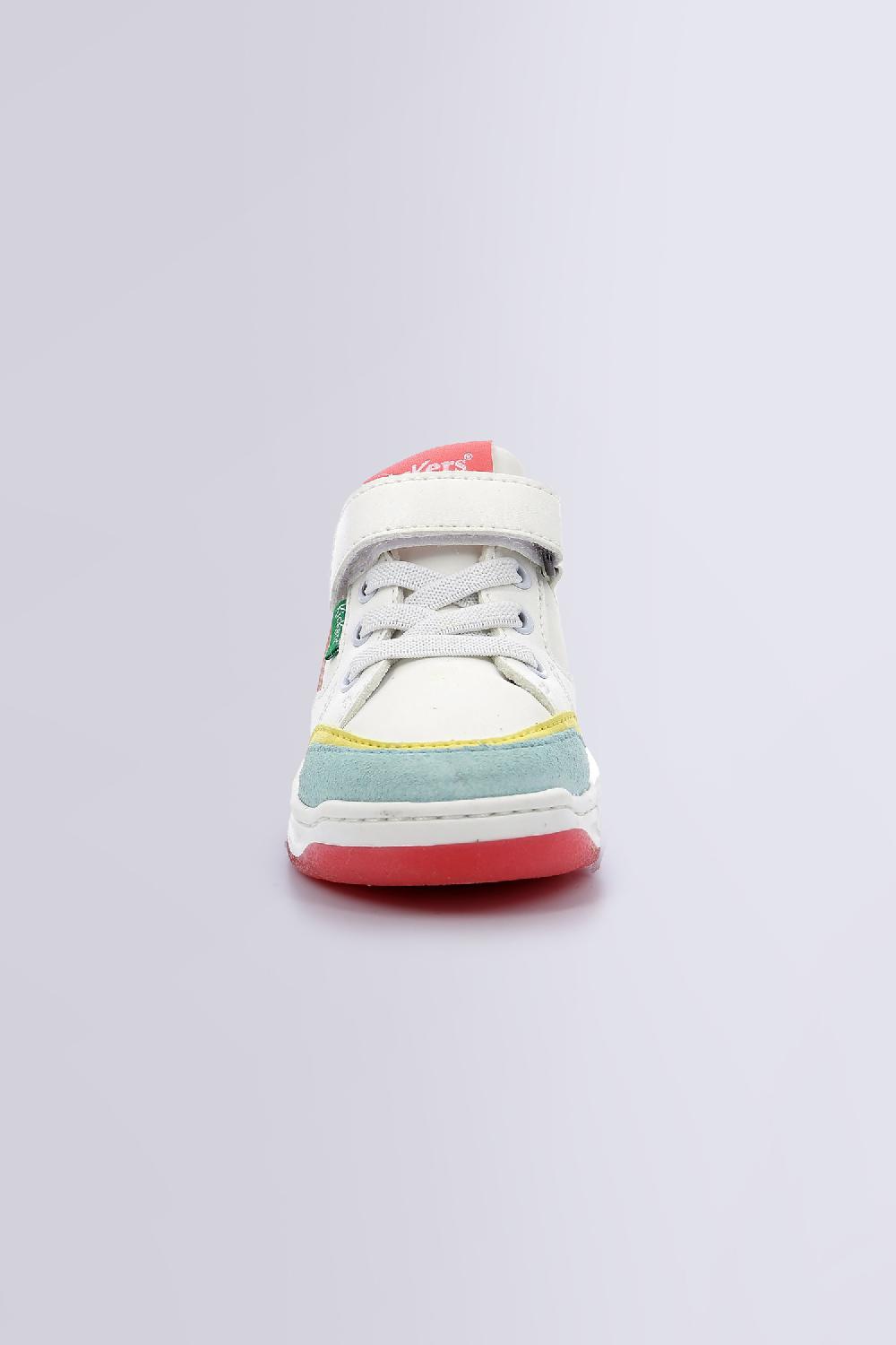 Kickers KOUIC BLANC BLEU CLAIR ROSE
