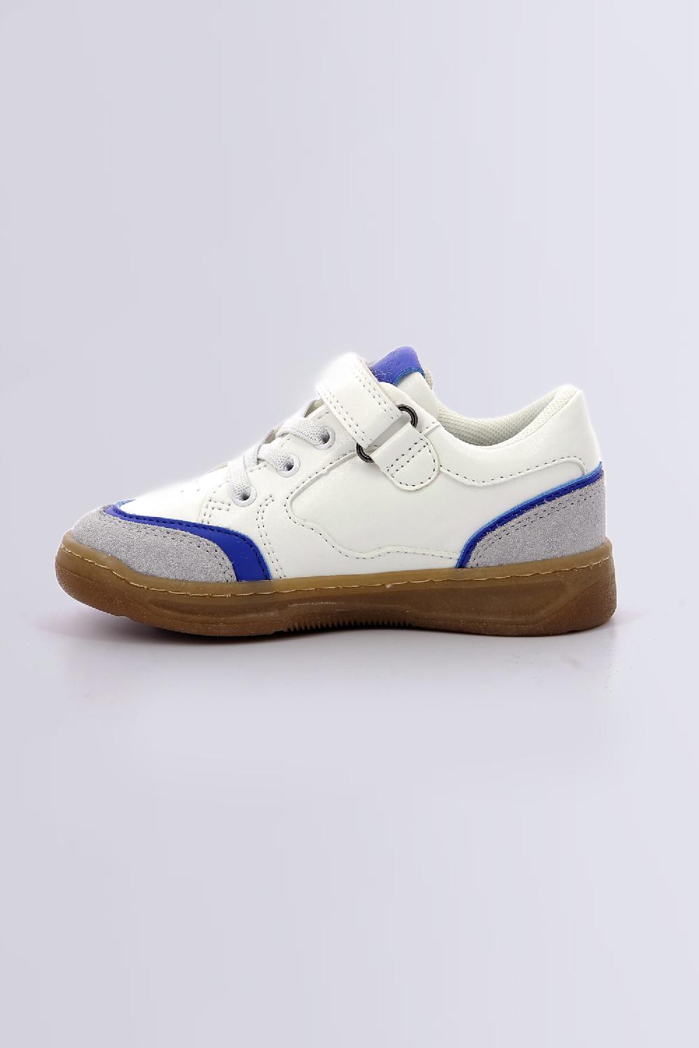 Kickers Kouic Blanc Gris Bleu
