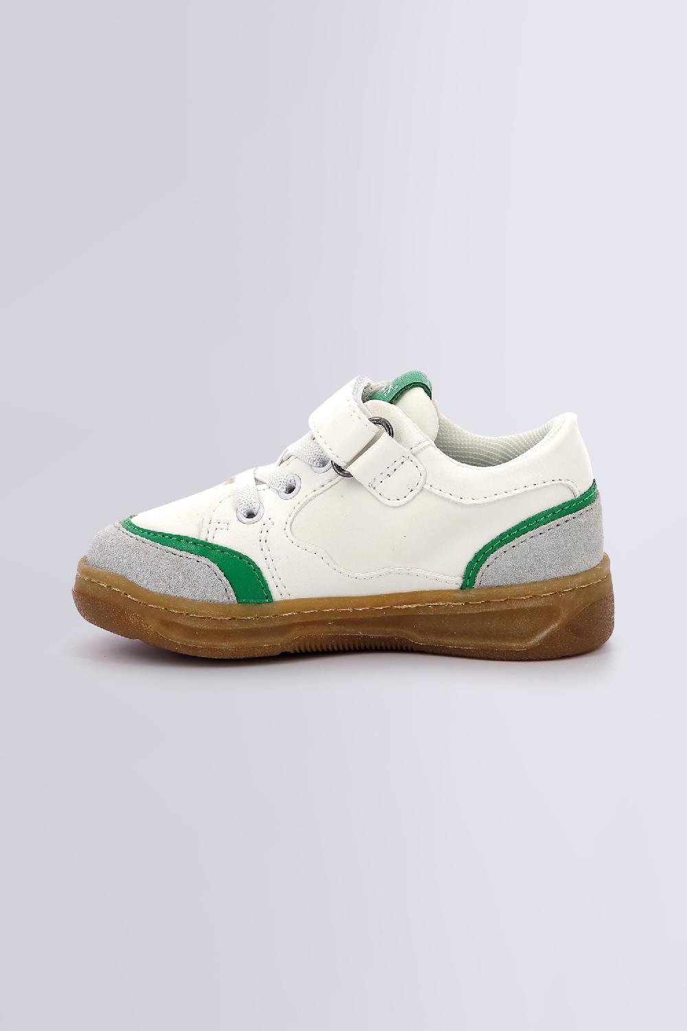 Kickers KOUIC BLANC GRIS VERT