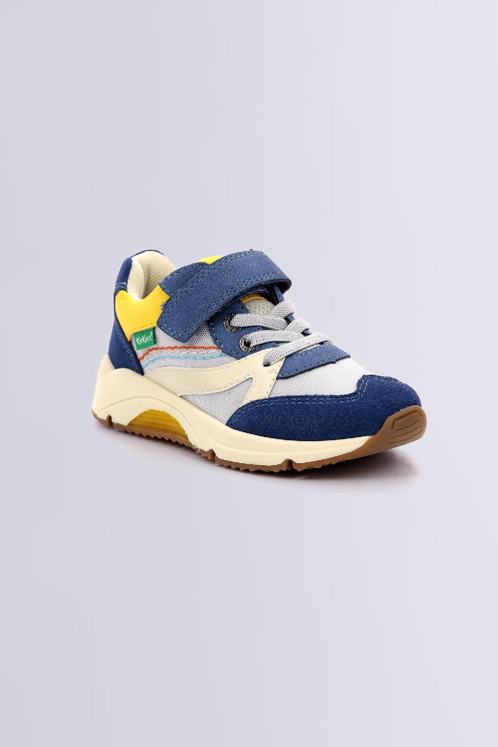 kickers Runrun Bleu jaune