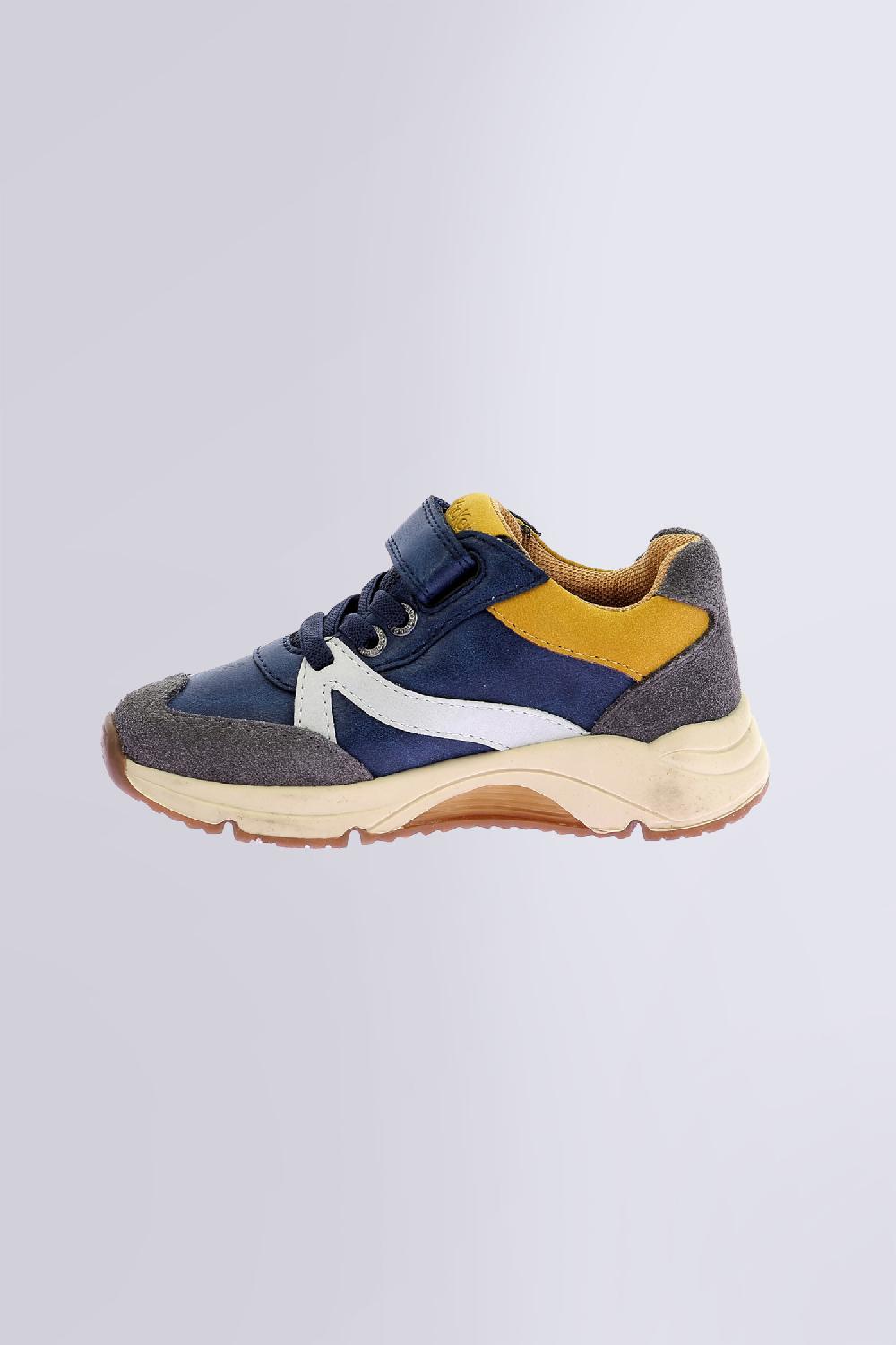 Kickers Runrun Marine Gris Jaune