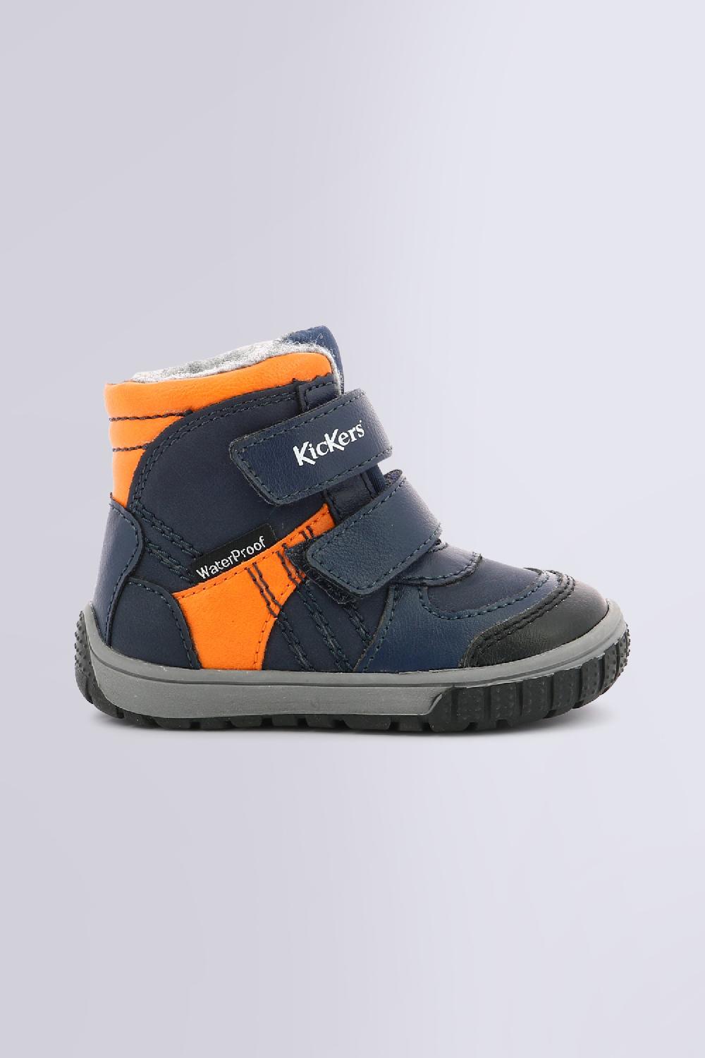 Kickers SITROUILLE WATERPROOF BLEU ORANGE