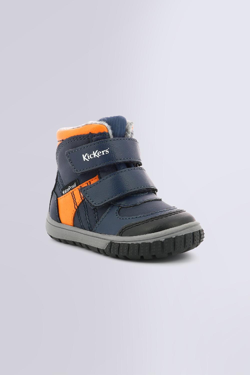 kickers SITROUILLE WATERPROOF BLEU ORANGE