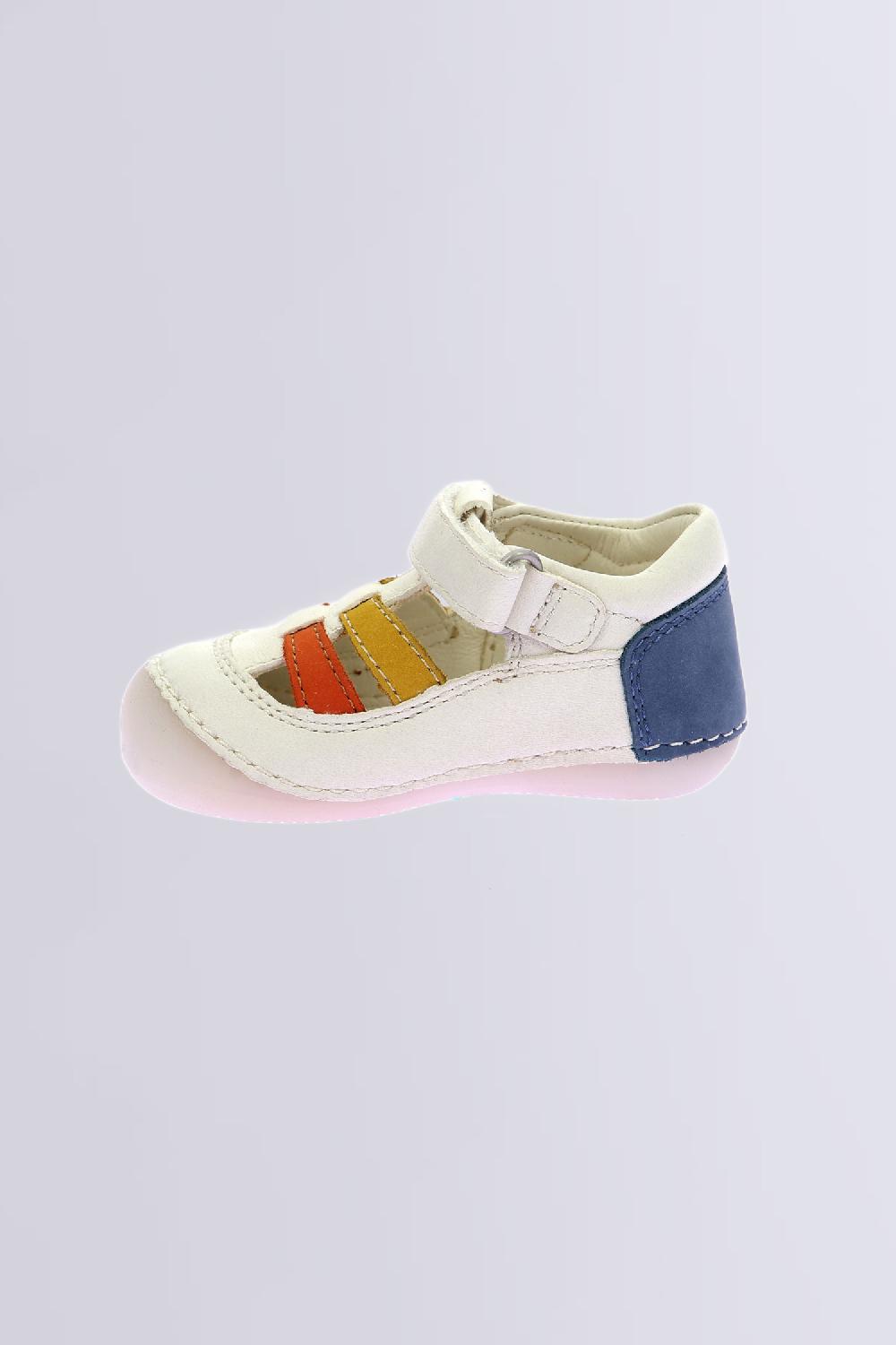 Kickers Sushy Blanc Jaune Orange Bleu