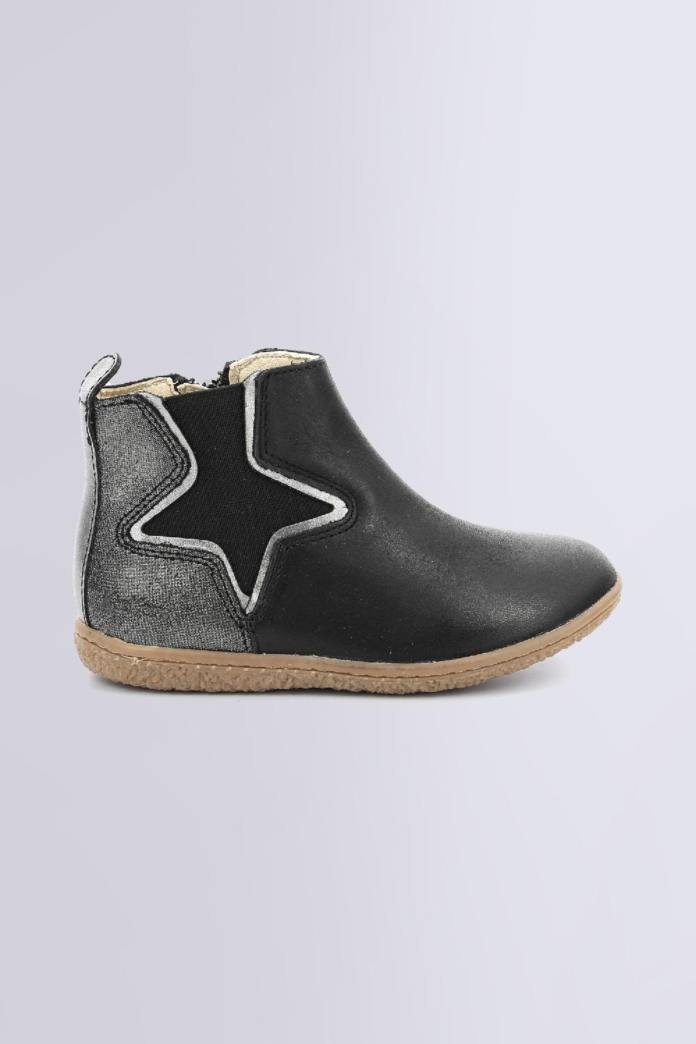 Kickers VERMILLON NOIR ARGENT