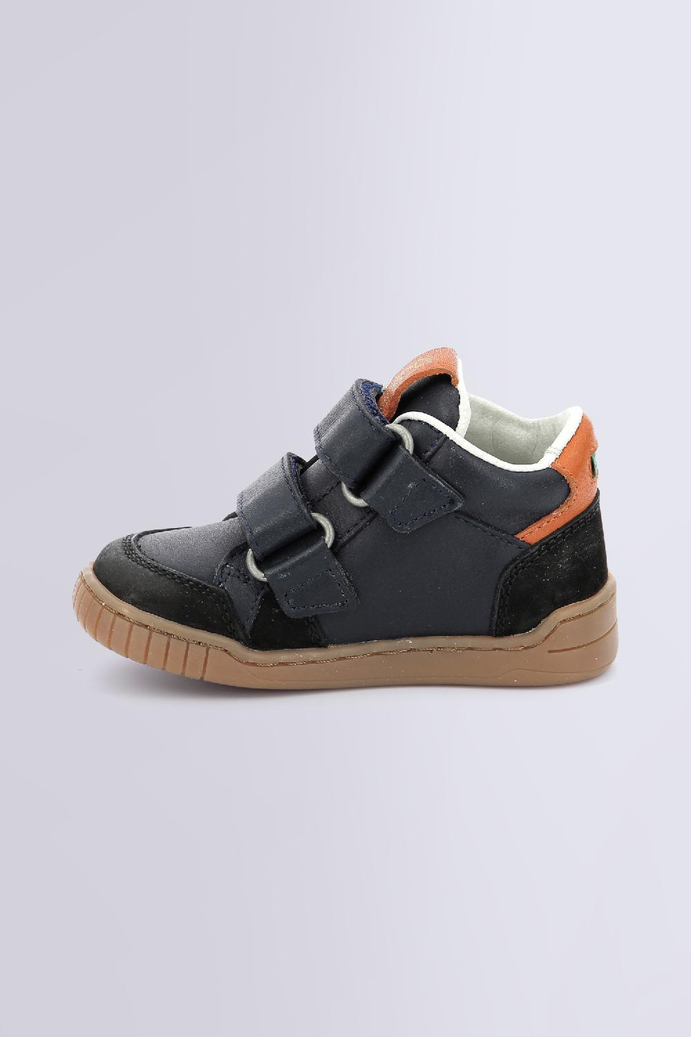 Kickers WINCKY VEL NOIR CAMEL MARINE
