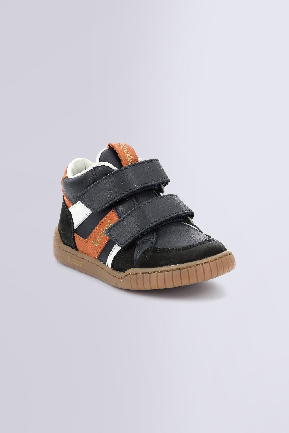 Kickers WINCKY VEL NOIR CAMEL MARINE