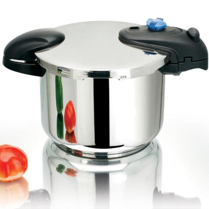 Kitchen Move Autocuiseur Cocotte Minute à Baïonnette Ø24cm 8L ILLICO En Acier Inox Avec Panier Cuisson