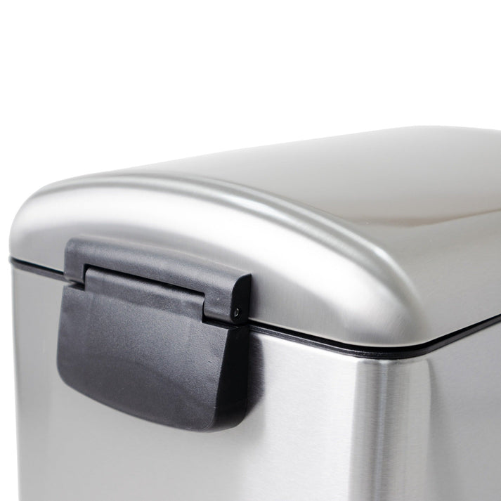 Kitchen Move Poubelle Cuisine étroite à Pédale En Acier 40L FULLER En Inox Brossé Design