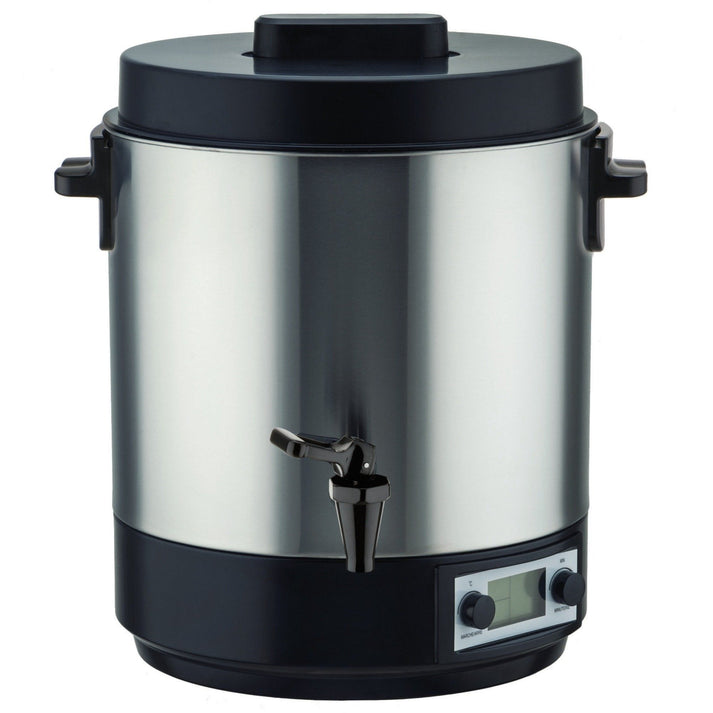 Kitchen Move Stérilisateur électrique Inox 31 Litres 2100 W REDWOOD Avec Affichage Digital LCD Et Robinet Température Réglable Et Timer