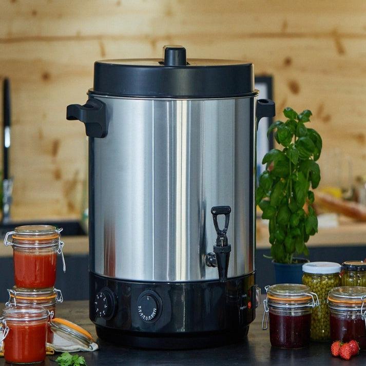 kitchen move Stérilisateur électrique inox 31 litres 2100 W SEQUOIA avec Robinet Température réglable et timer