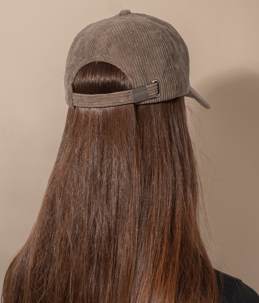 Kiwi Saint Tropez Casquette Velours Côtelé Brodée Large