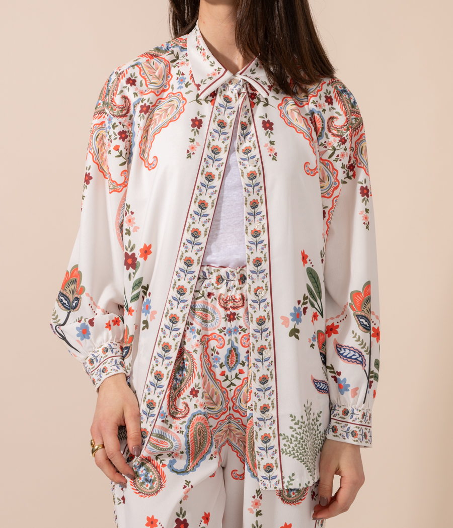 kiwi saint tropez Chemise femme Bandana manches longues