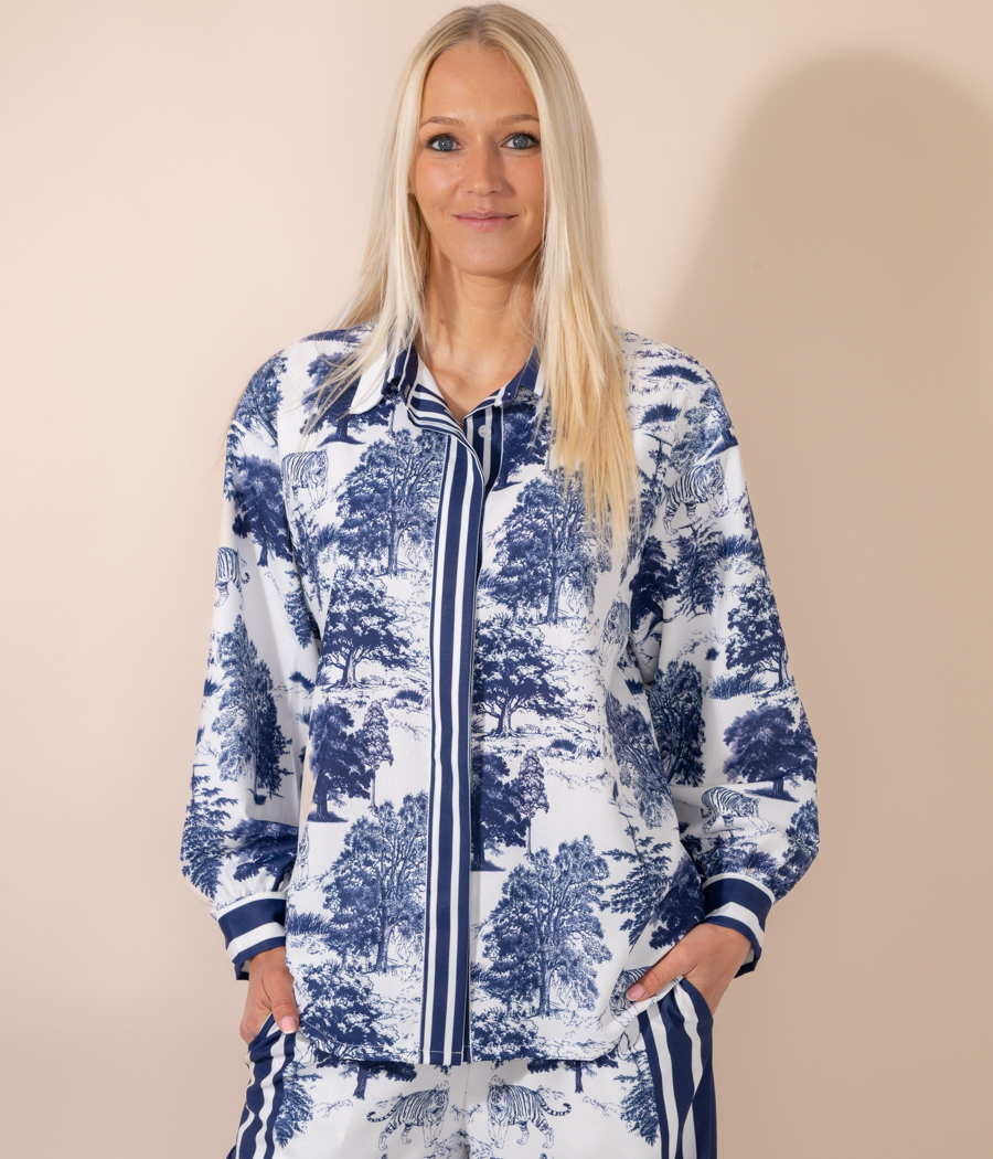 kiwi saint tropez Chemise femme manches longues Vicky Tiger