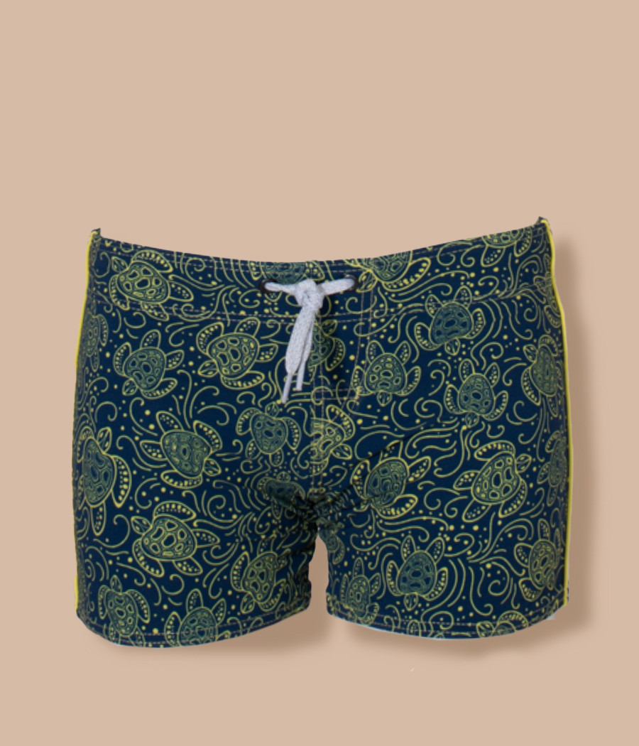 Kiwi Saint Tropez Ensemble Garçon T-shirt Anti UV Et Shorty Tortue (Exclu Web)