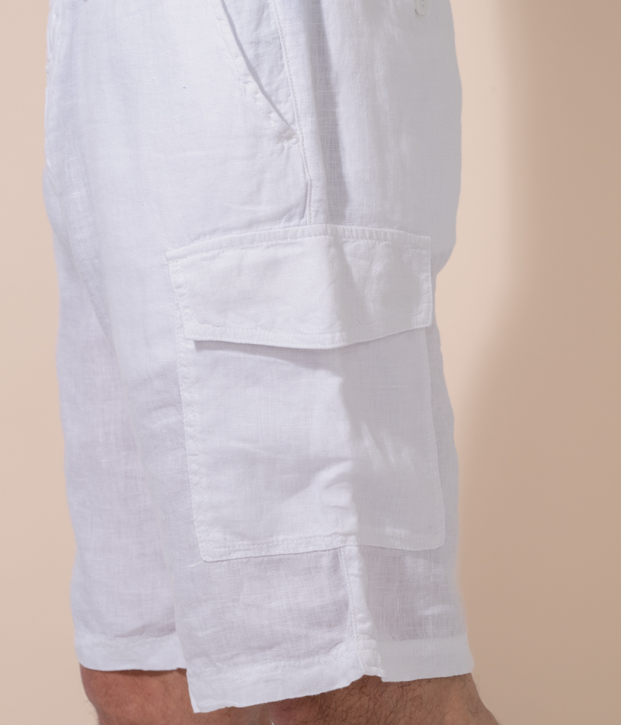 Kiwi Saint Tropez Bermuda Homme Poches Lino