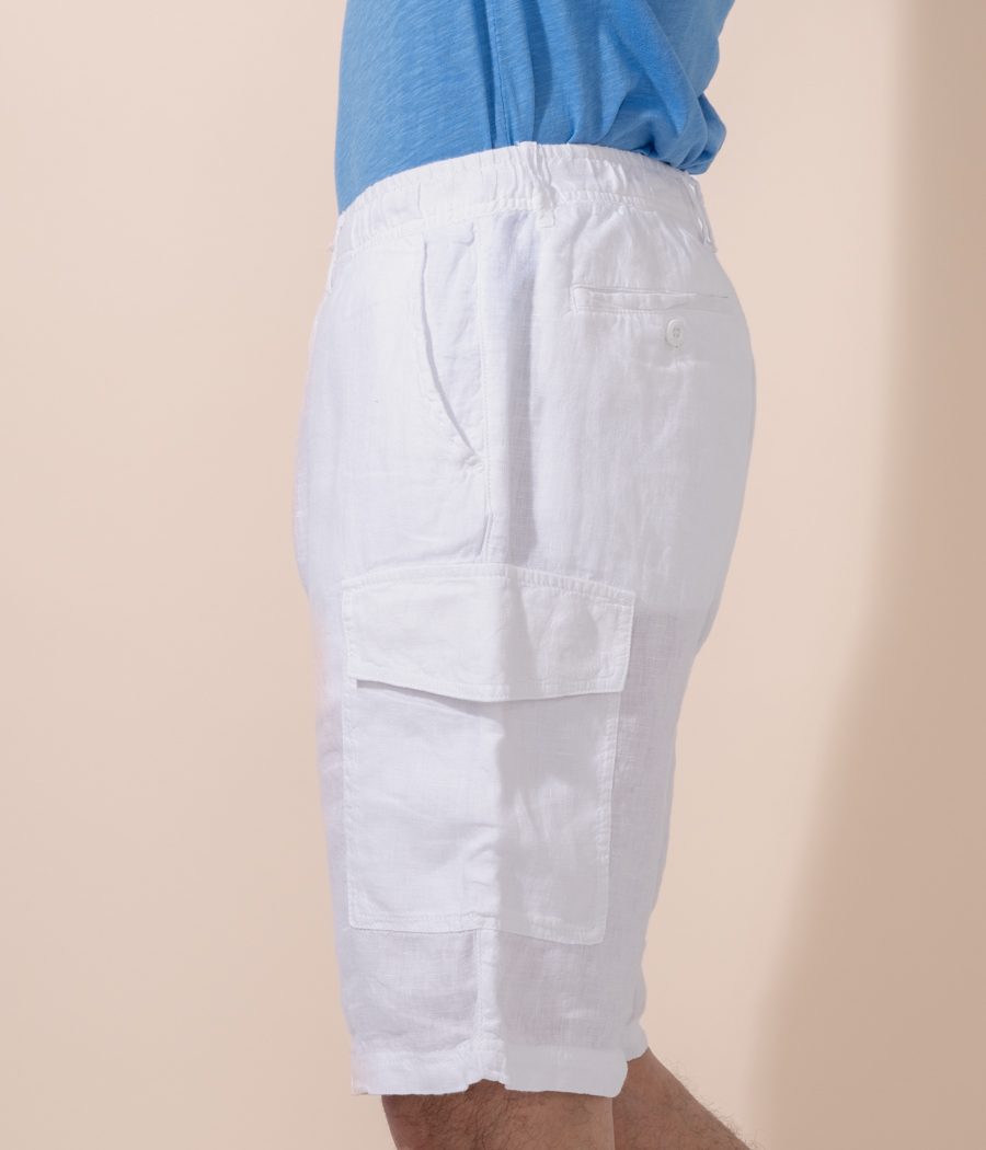 Kiwi Saint Tropez Bermuda Homme Poches Lino