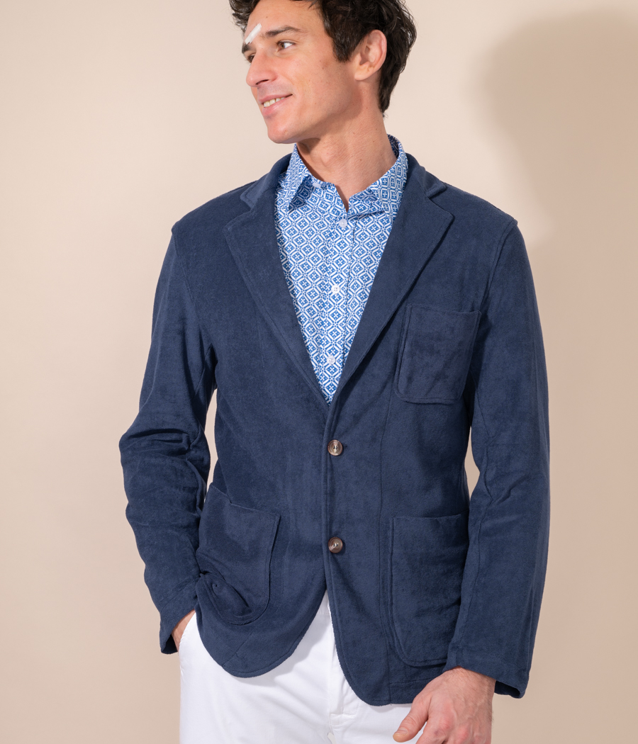 Kiwi Saint Tropez Blazer Homme éponge Terry