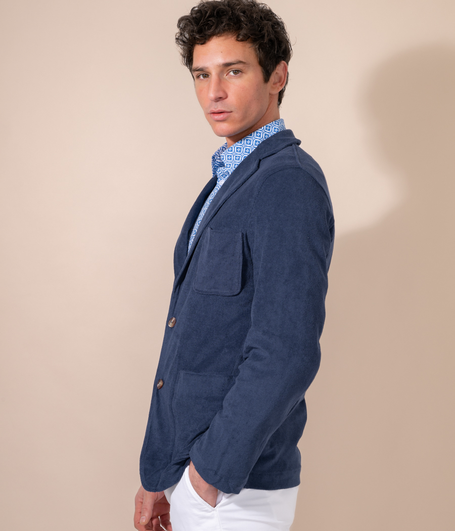 Kiwi Saint Tropez Blazer Homme éponge Terry