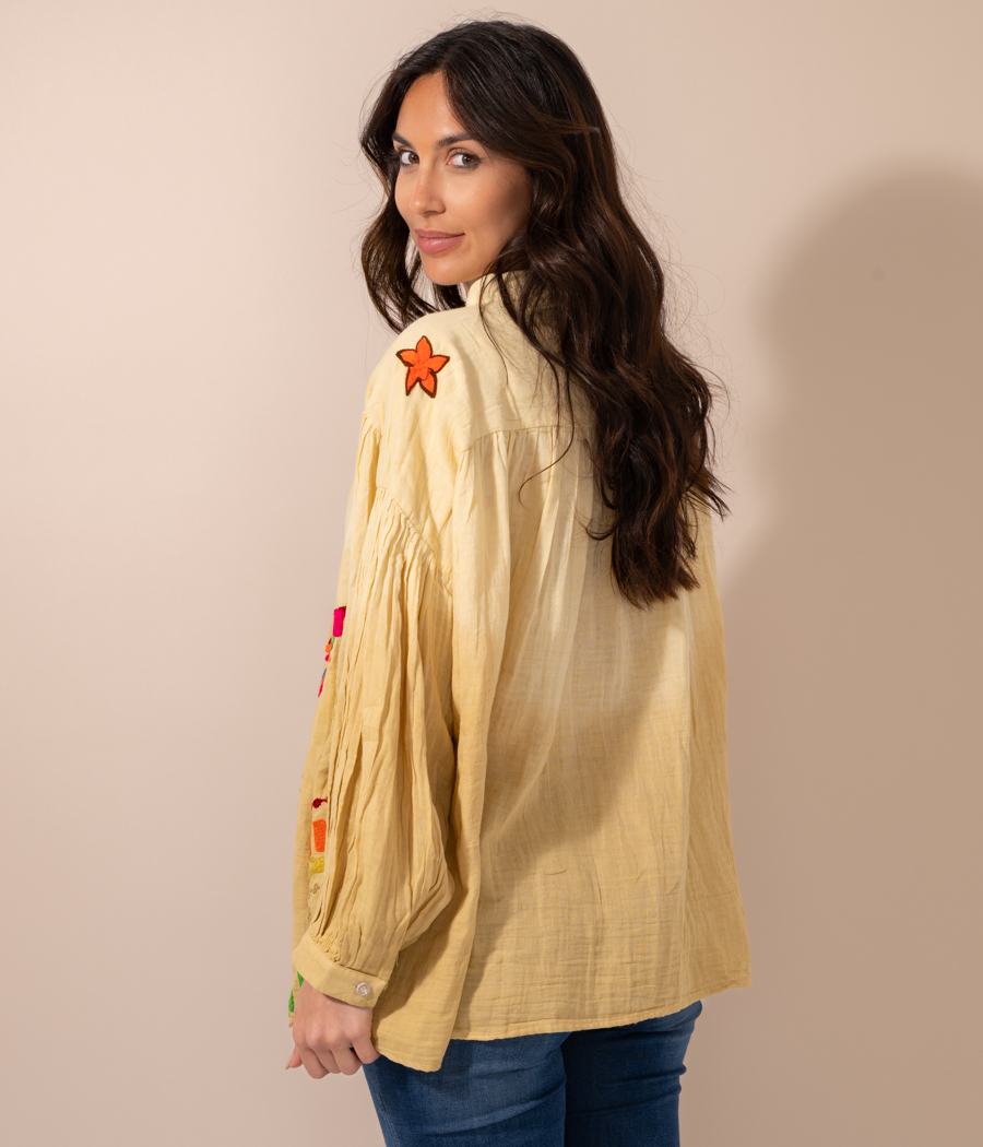 Kiwi Saint Tropez Blouse Femme Brodée Moment