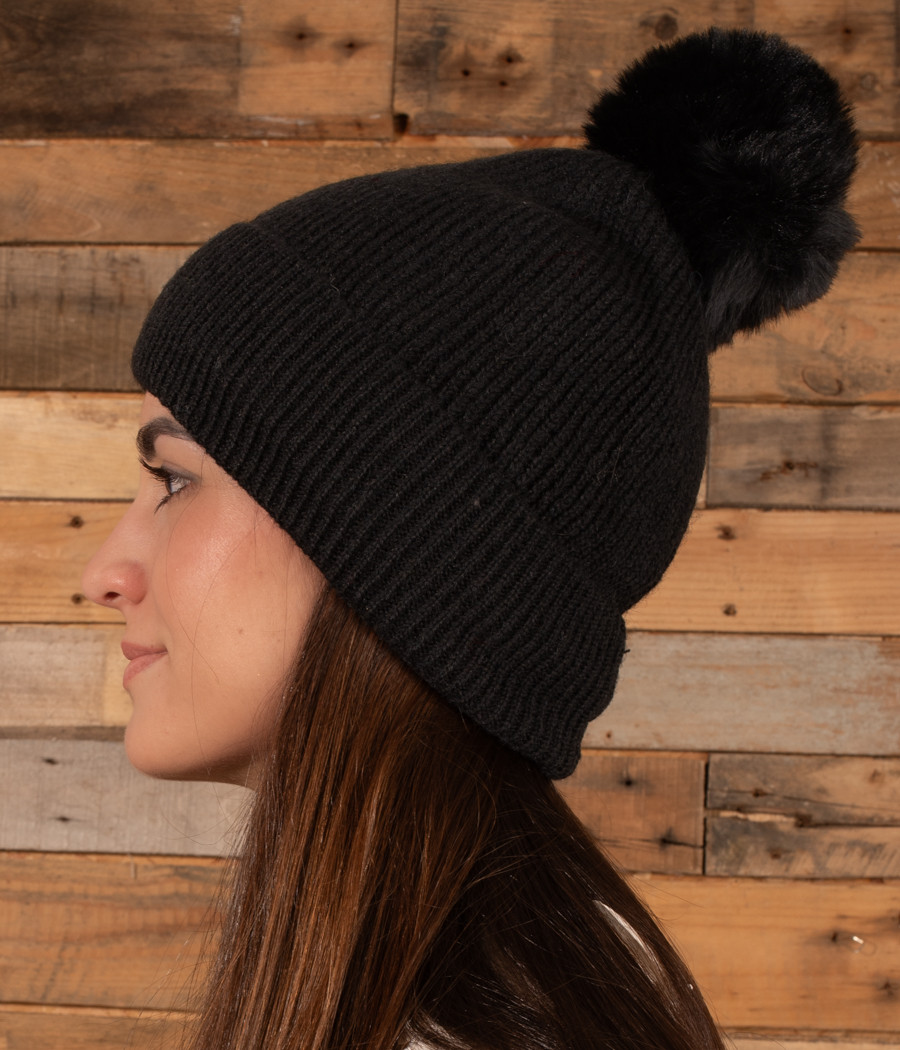 kiwi saint tropez Bonnet femme pompon