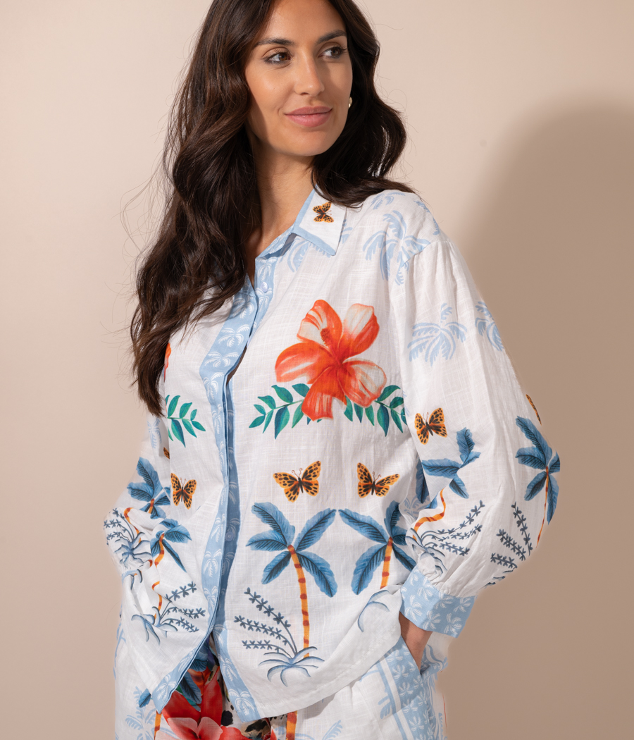 Kiwi Saint Tropez Chemise Femme Jungle