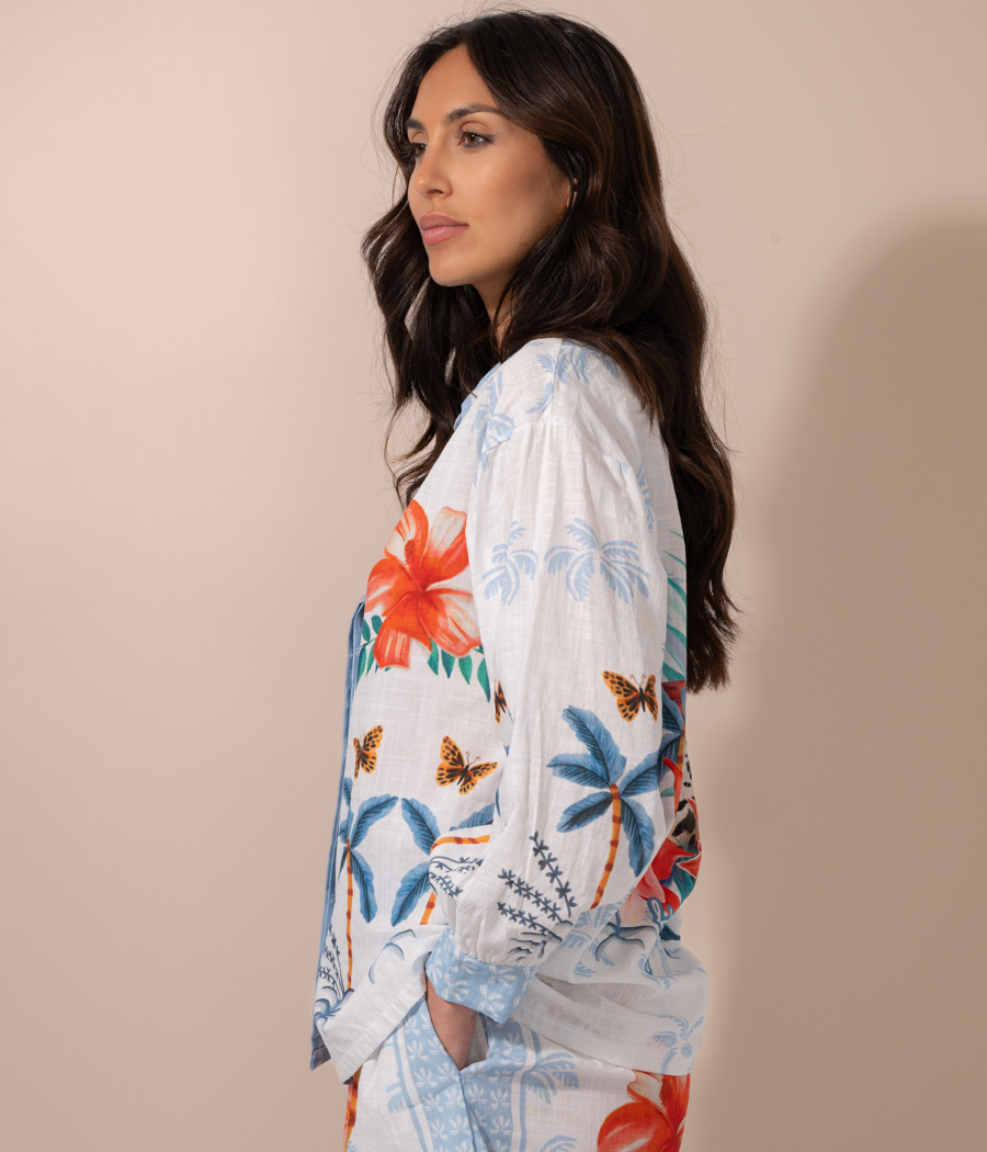 Kiwi Saint Tropez Chemise Femme Jungle