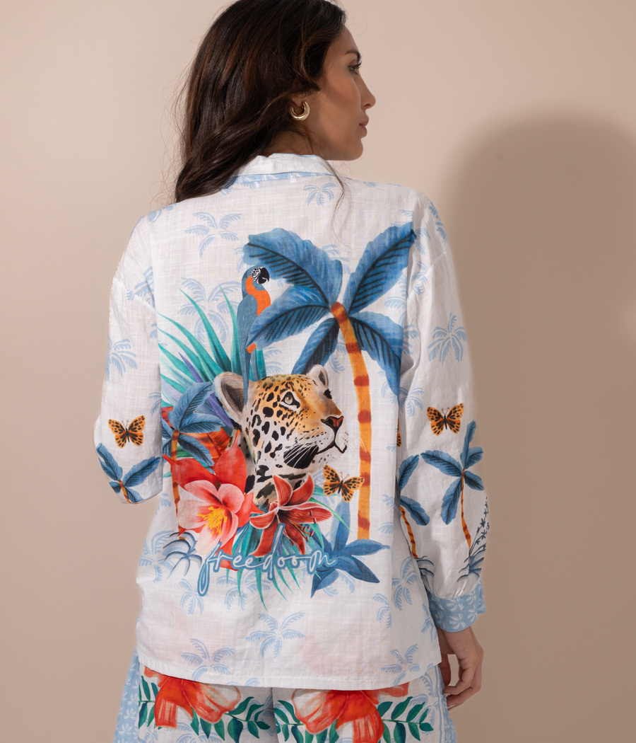 Kiwi Saint Tropez Chemise Femme Jungle