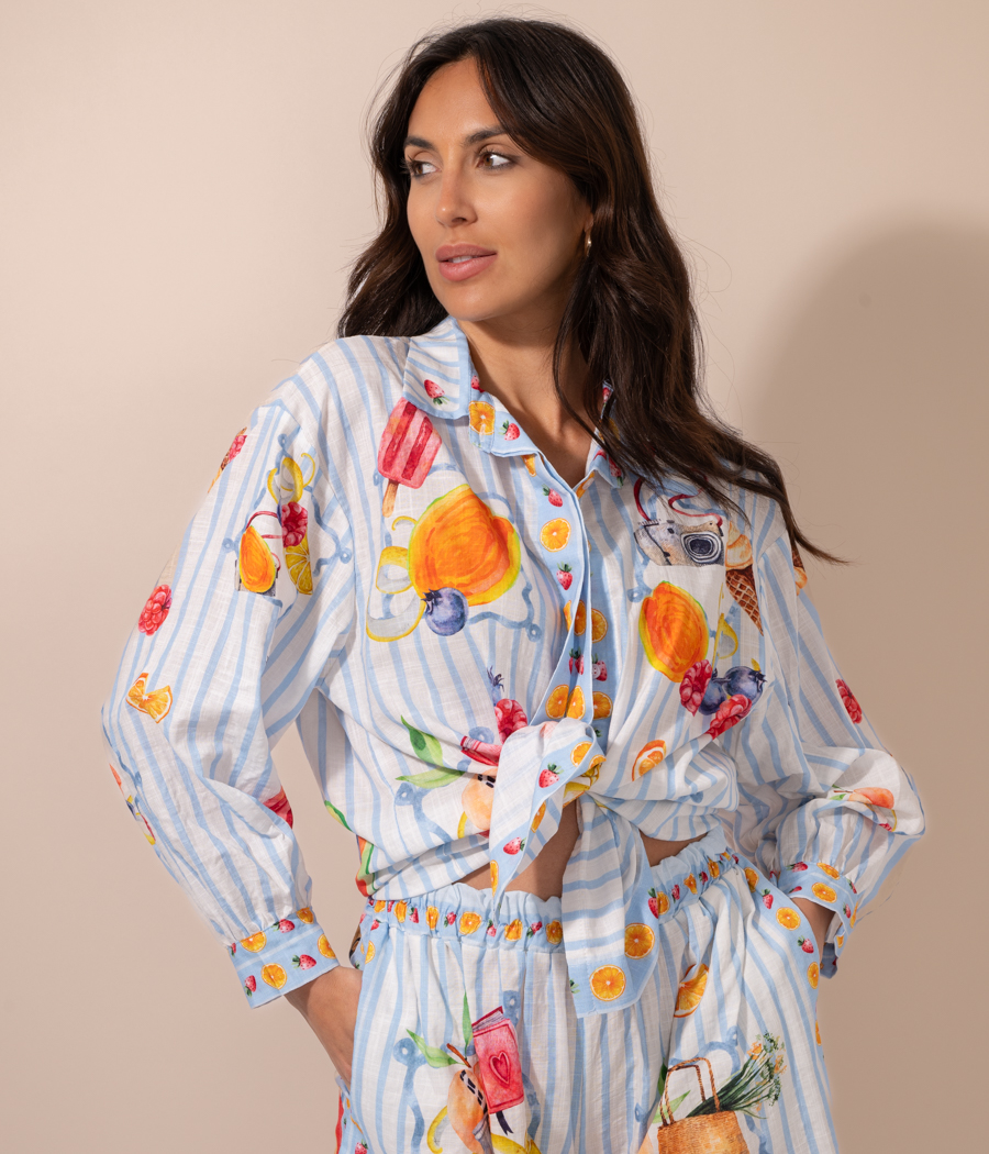 kiwi saint tropez Chemise femme Summer