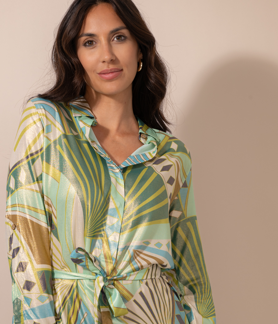 Kiwi Saint Tropez Chemise Longue Femme Africa