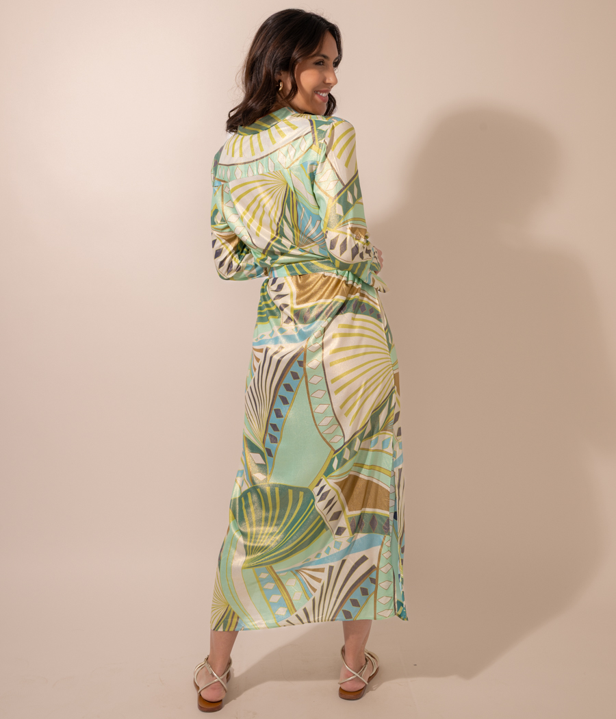 Kiwi Saint Tropez Chemise Longue Femme Africa