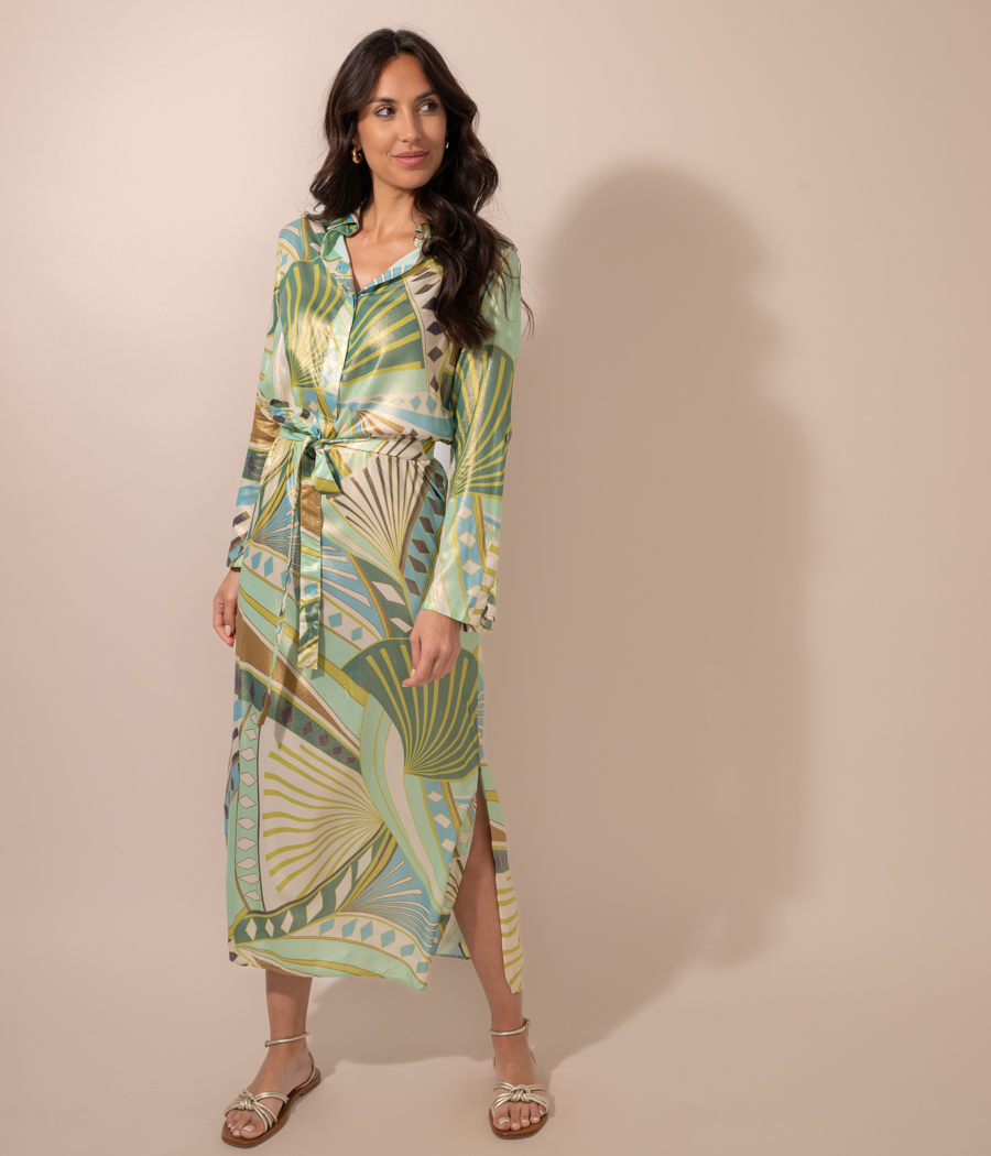 kiwi saint tropez Chemise longue femme Africa