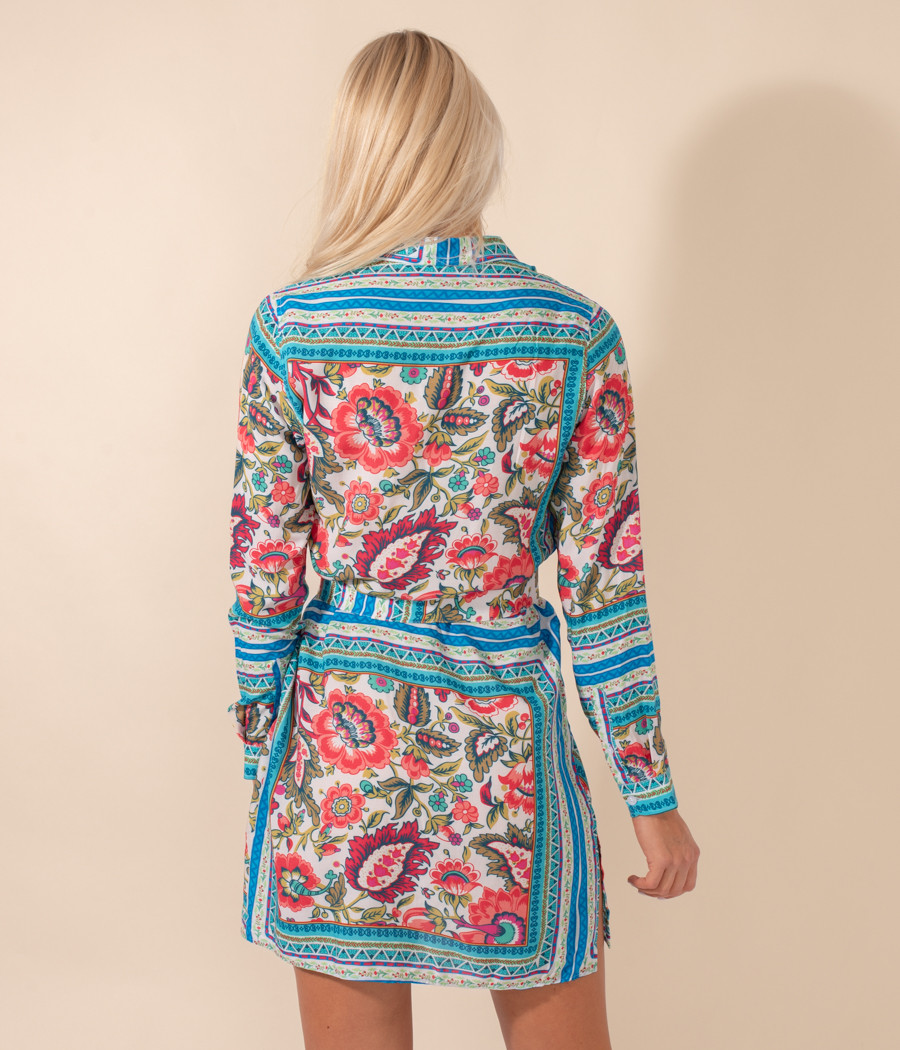 Kiwi Saint Tropez Chemise Longue Femme Foulard