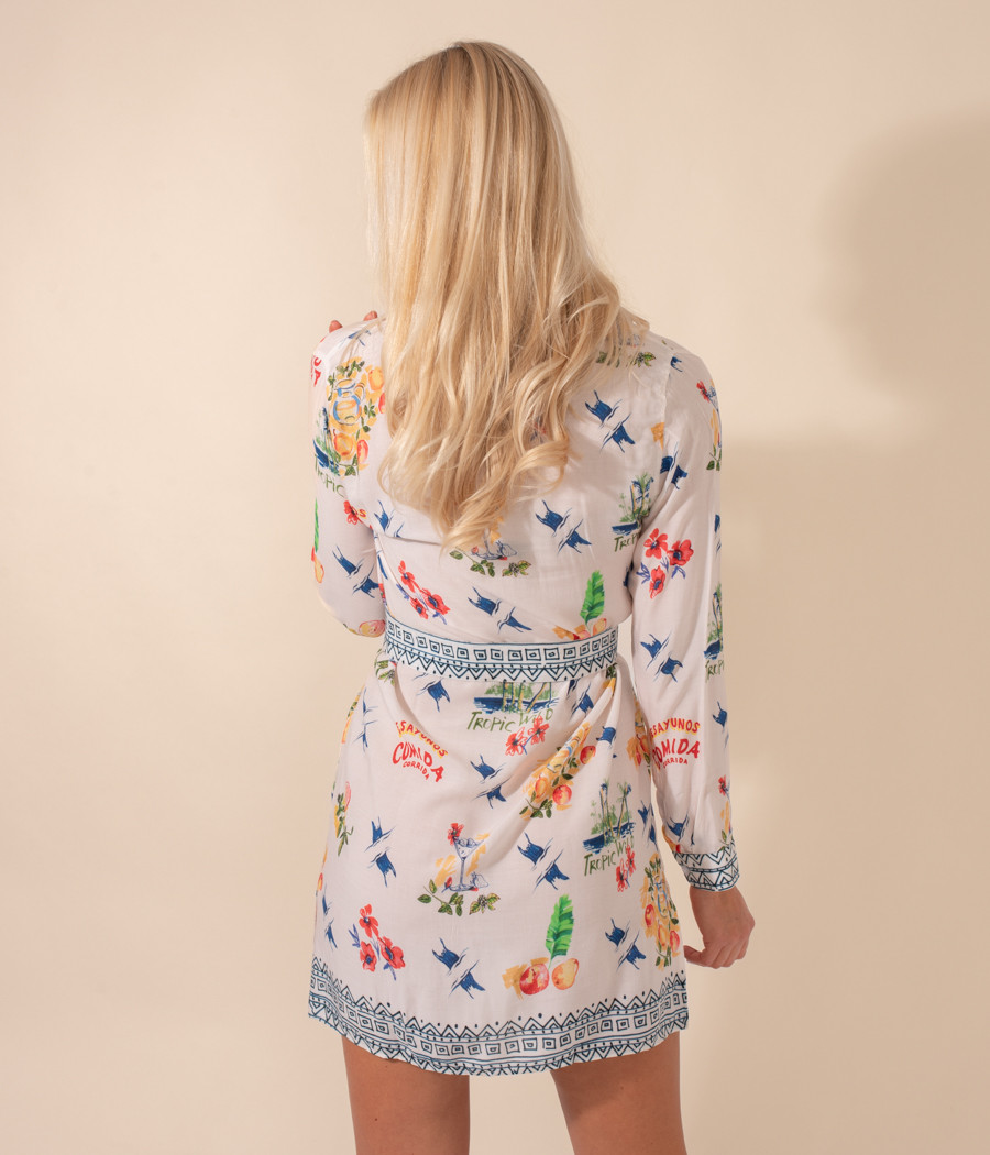 Kiwi Saint Tropez Chemise Longue Femme Tropic