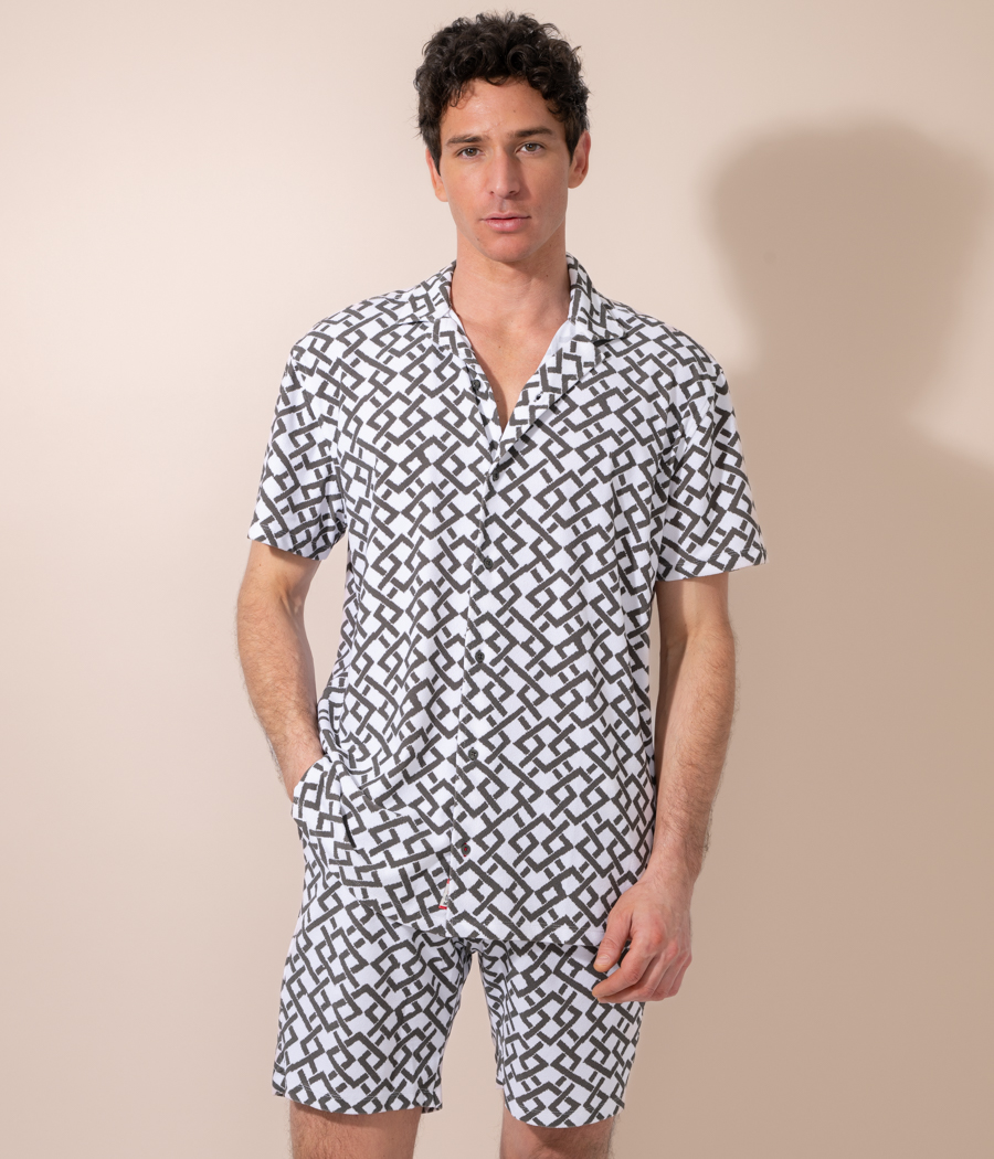 Kiwi Saint Tropez Chemisette Homme Bowling Saga