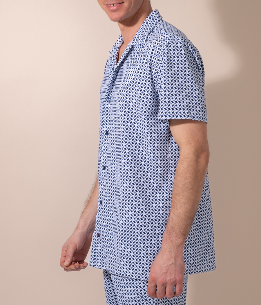 Kiwi Saint Tropez Chemisette Homme Bowling Sixties