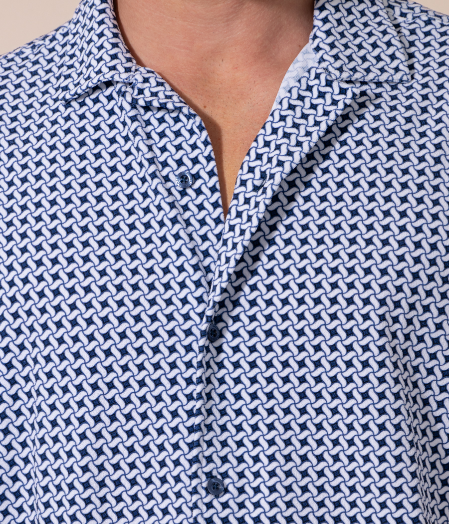 Kiwi Saint Tropez Chemisette Homme Bowling Sixties