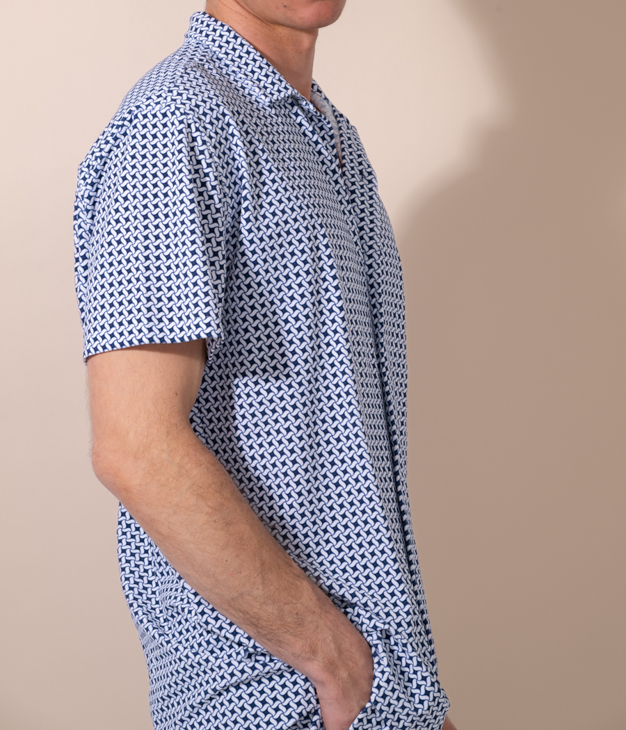 Kiwi Saint Tropez Chemisette Homme Bowling Sixties