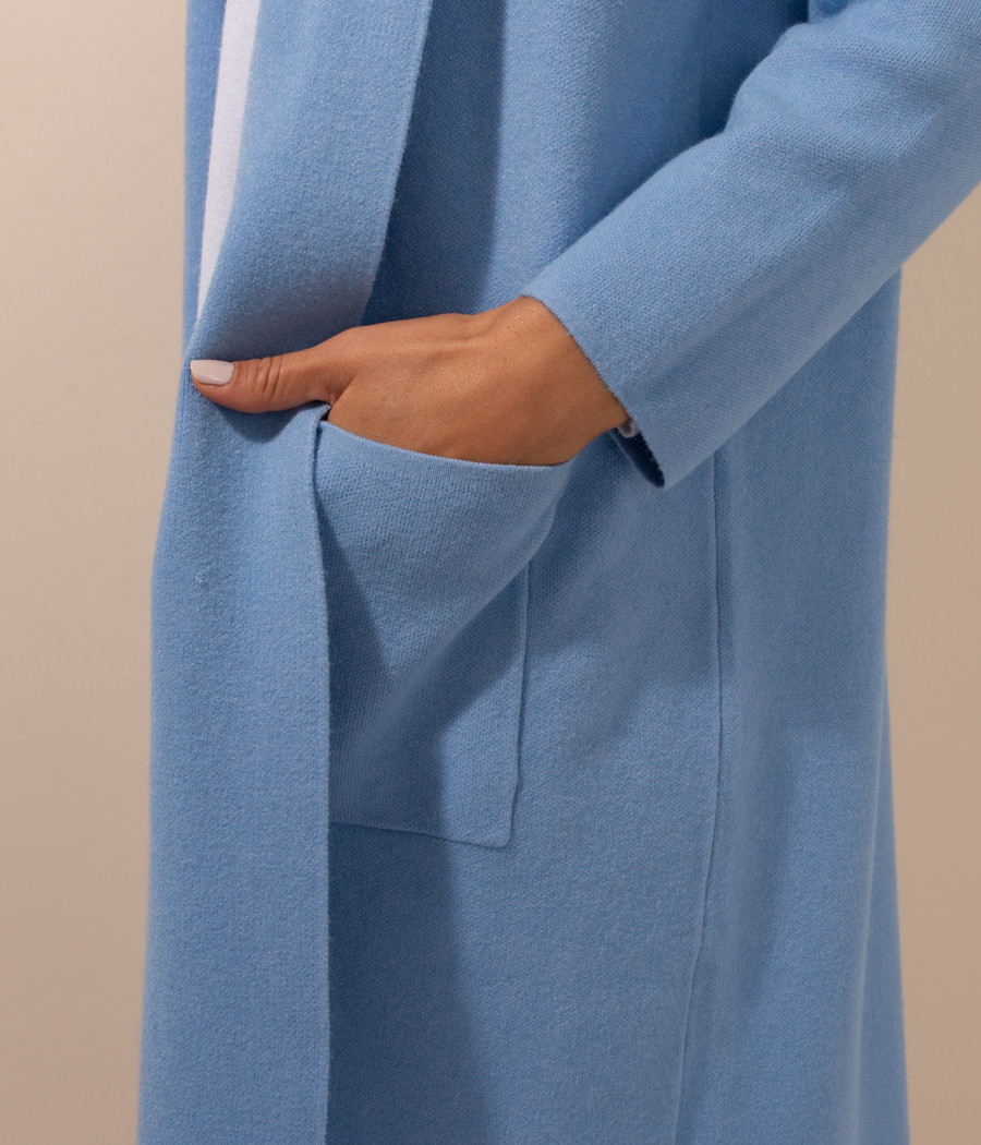 Kiwi Saint Tropez Gilet Femme Long Poche Louise