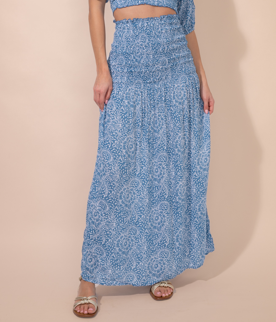 Kiwi Saint Tropez Jupe Femme Longue Creole Rosace