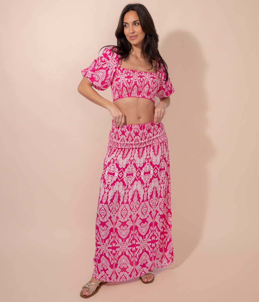 kiwi saint tropez Jupe femme longue Creole Totem