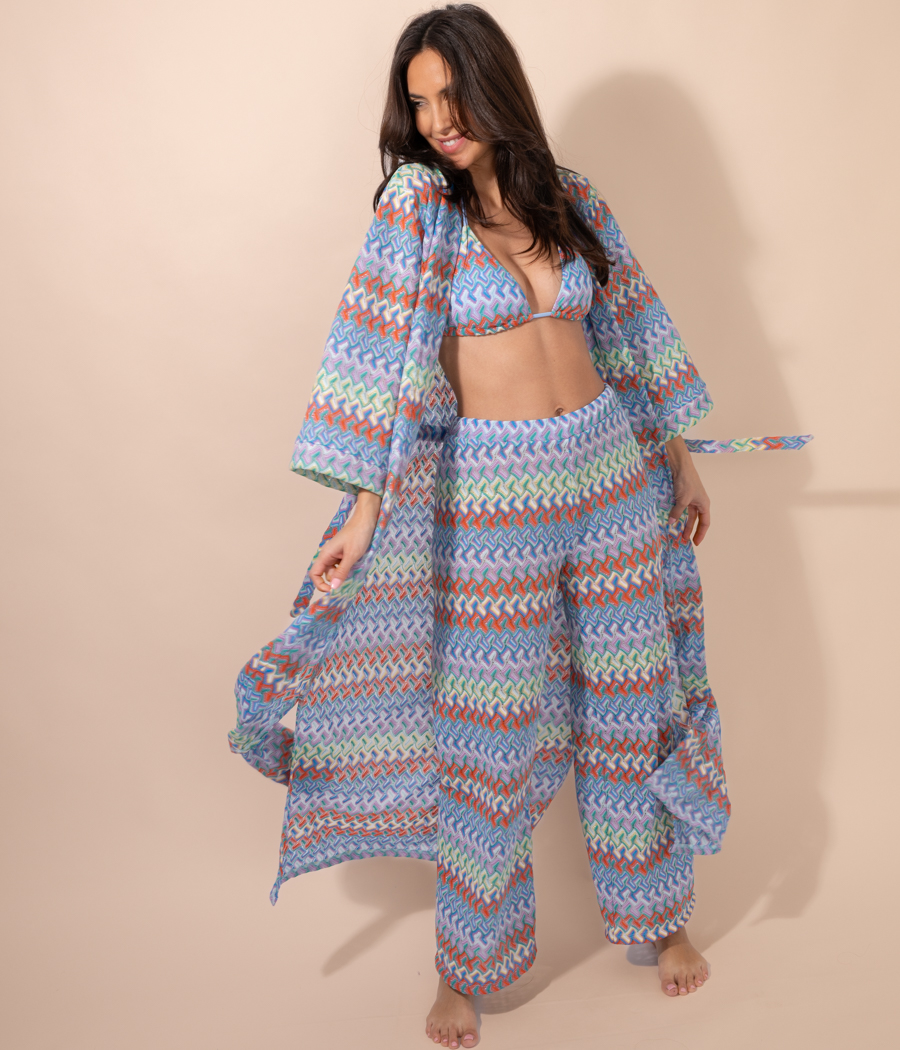 Kiwi Saint Tropez Kimono Femme Crochet Coachella