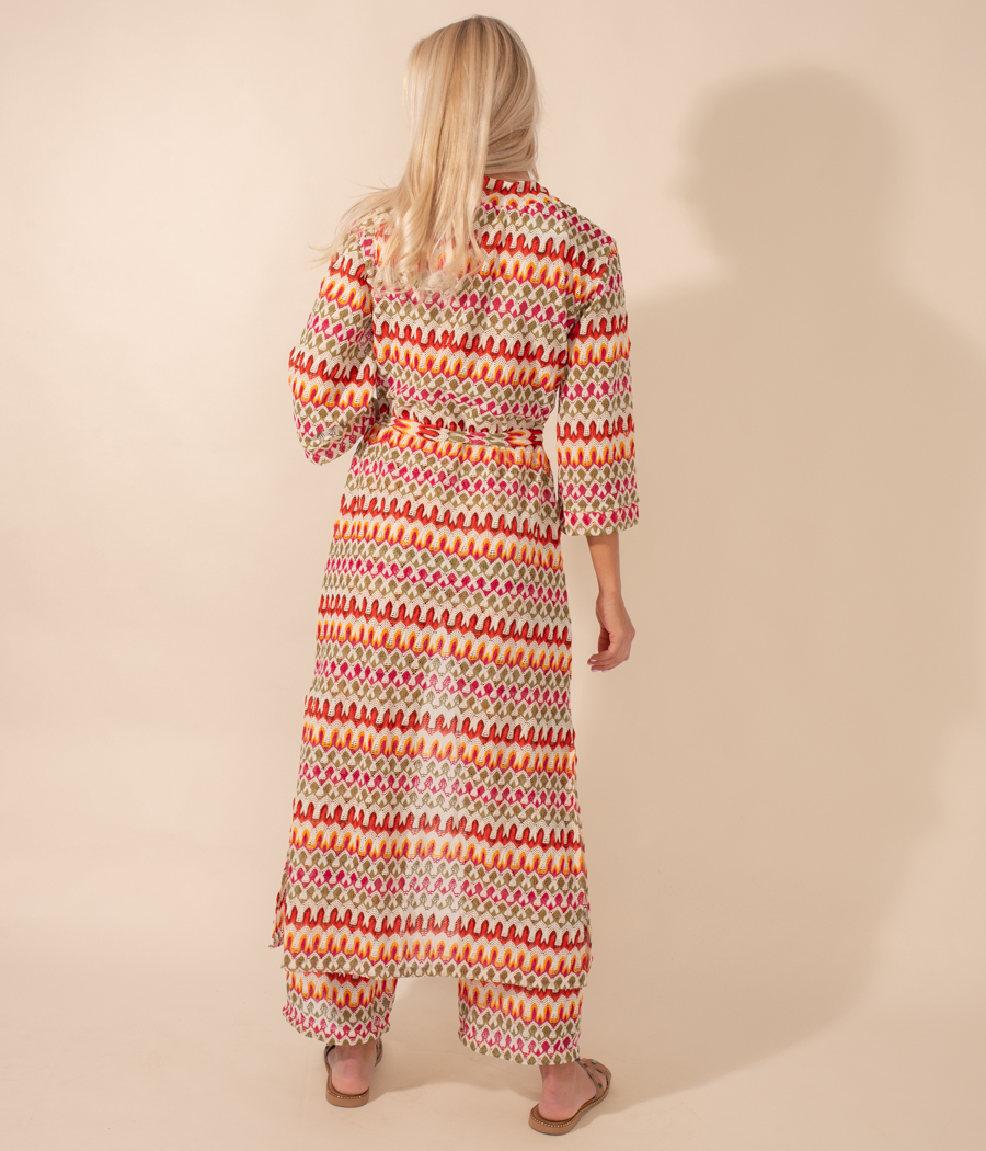 Kiwi Saint Tropez Kimono Femme Crochet Hippie