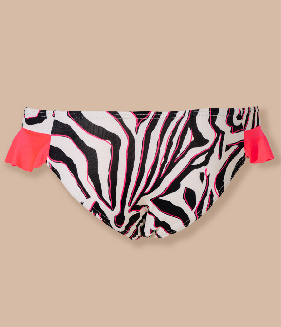 Kiwi Saint Tropez Monokini Fille Volant Zebra