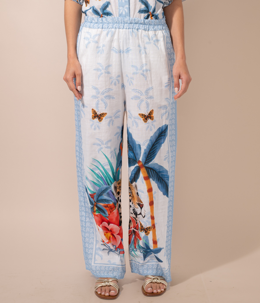 kiwi saint tropez Pantalon femme Jungle