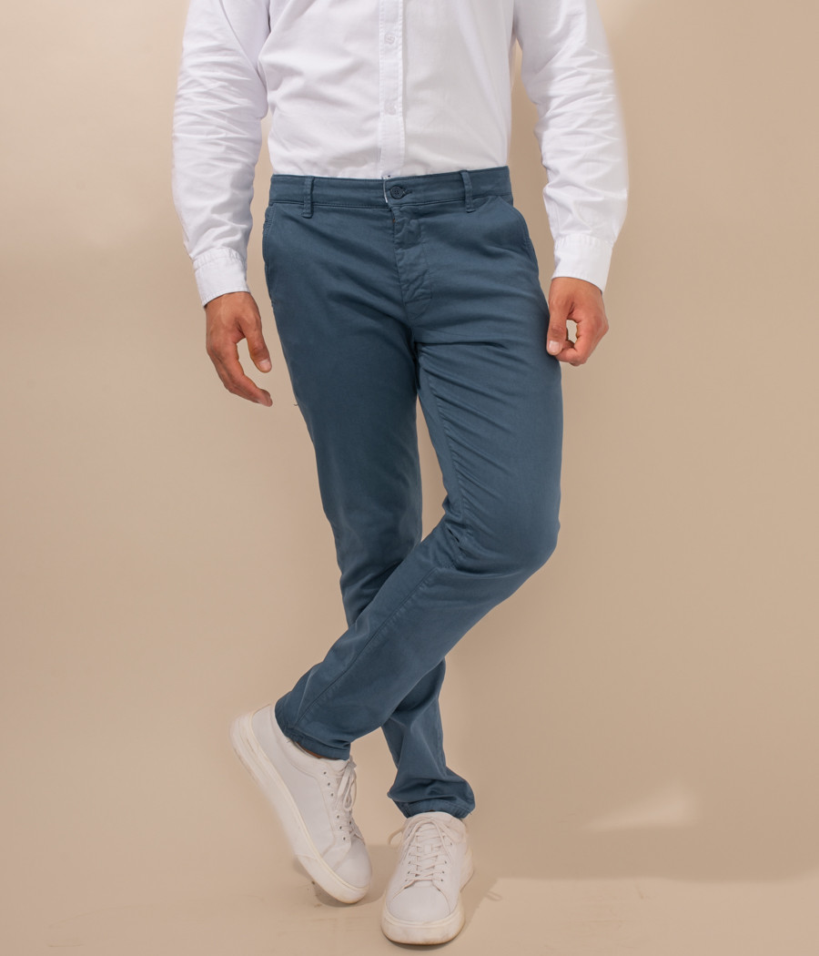 kiwi saint tropez Pantalon homme revers zephir
