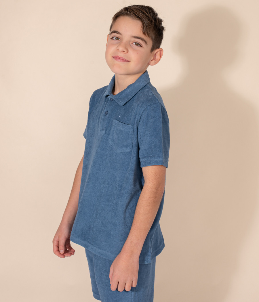 kiwi saint tropez Polo garçon Terry