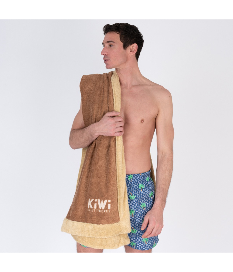 kiwi saint tropez Serviette de plage noisette
